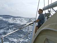 Wasser rundum, an steuerbord