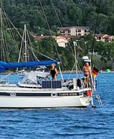 Das Begrüßungskomitee Gerdi und Ulli