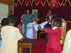 Gottestdienst in der Church of God