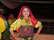 Die Molas sind Bestandteil der Bluse